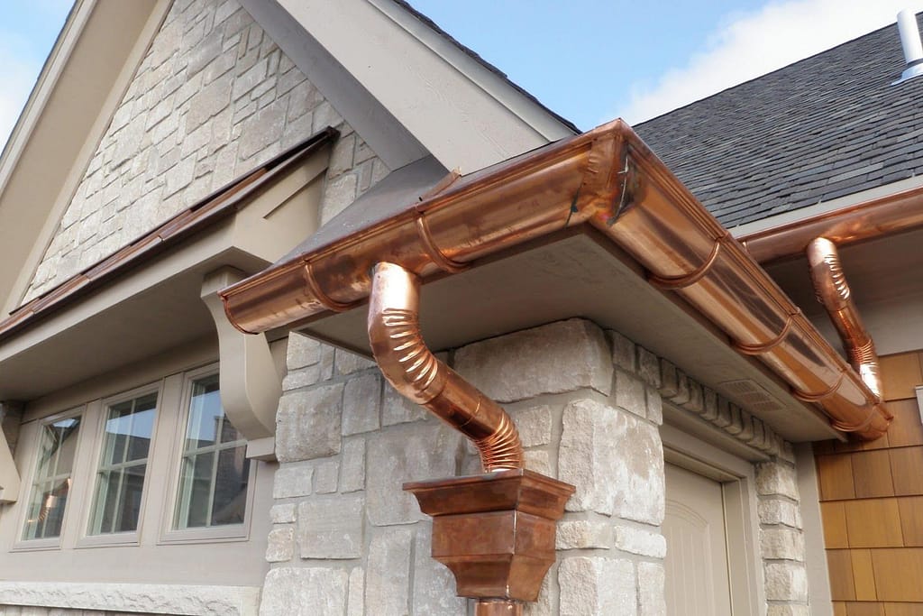 copper gutters