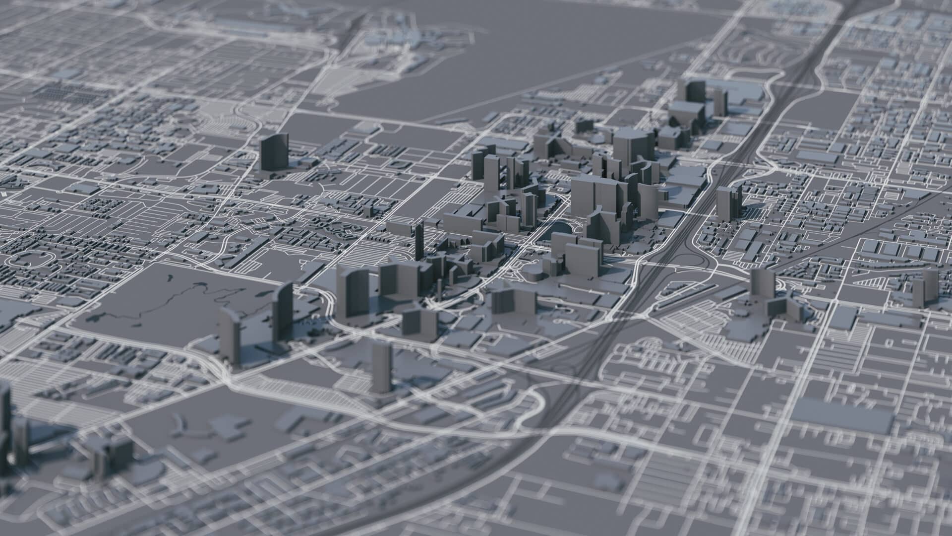 Las Vegas city 3d map. 3d map of Vegas. Las Vegas map.