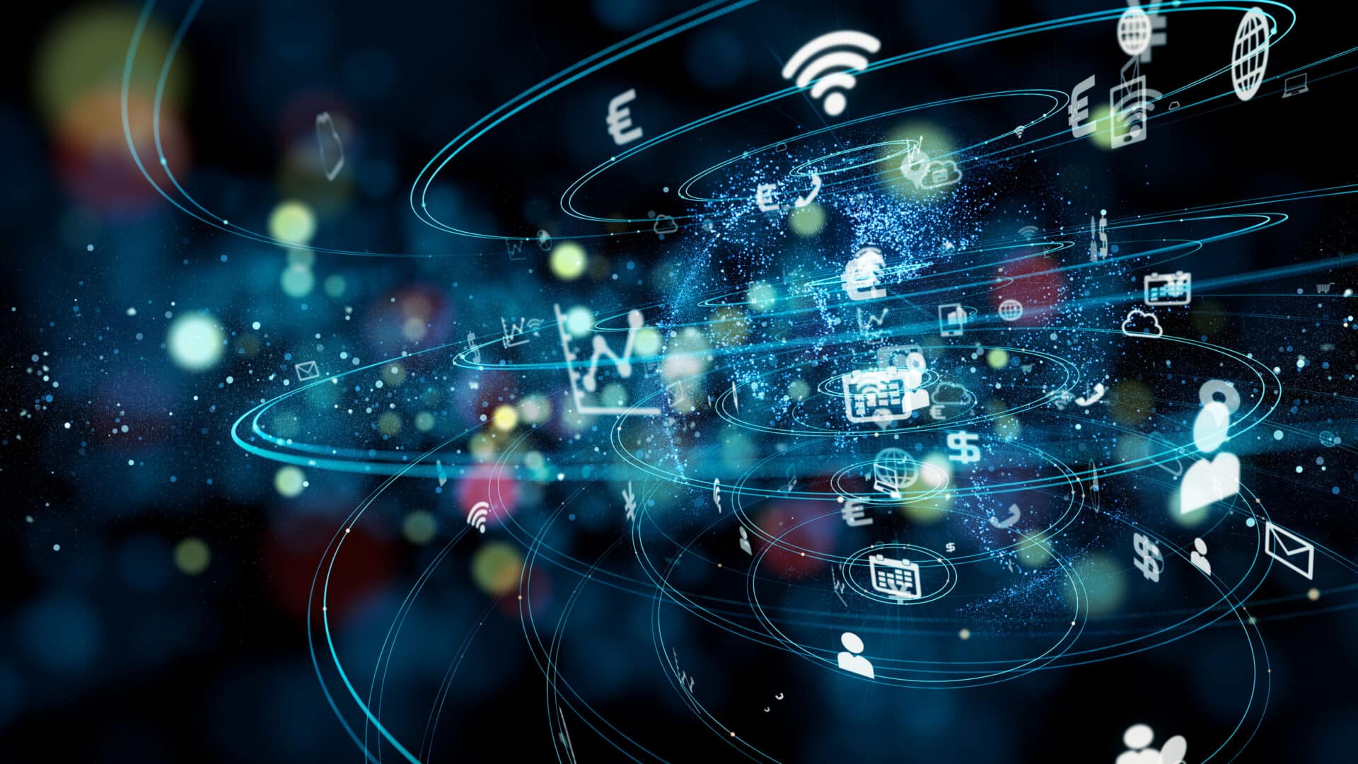 Business and technology concept. IoT(Internet of Things).