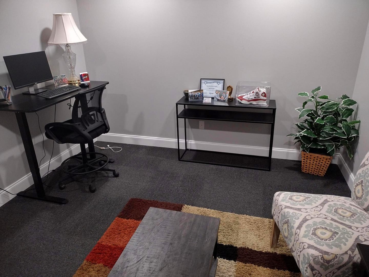 Double Office 106 Chairs, Table, with Desk