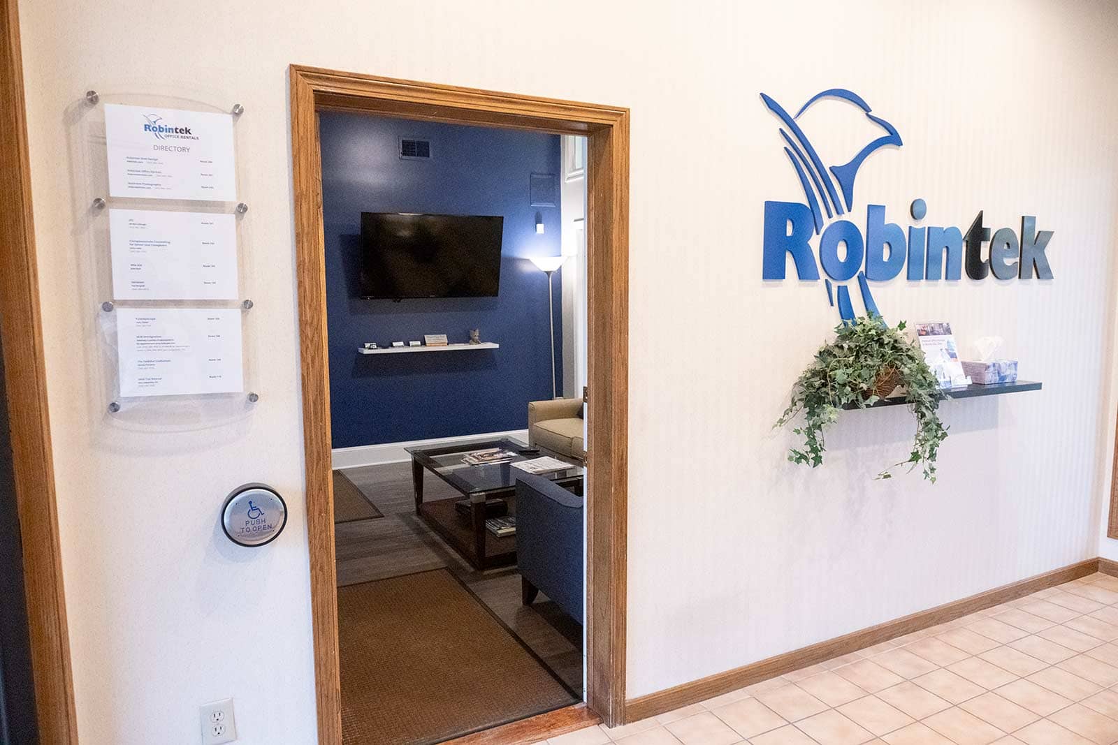 Robintek Westerville Office Rentals Entryway