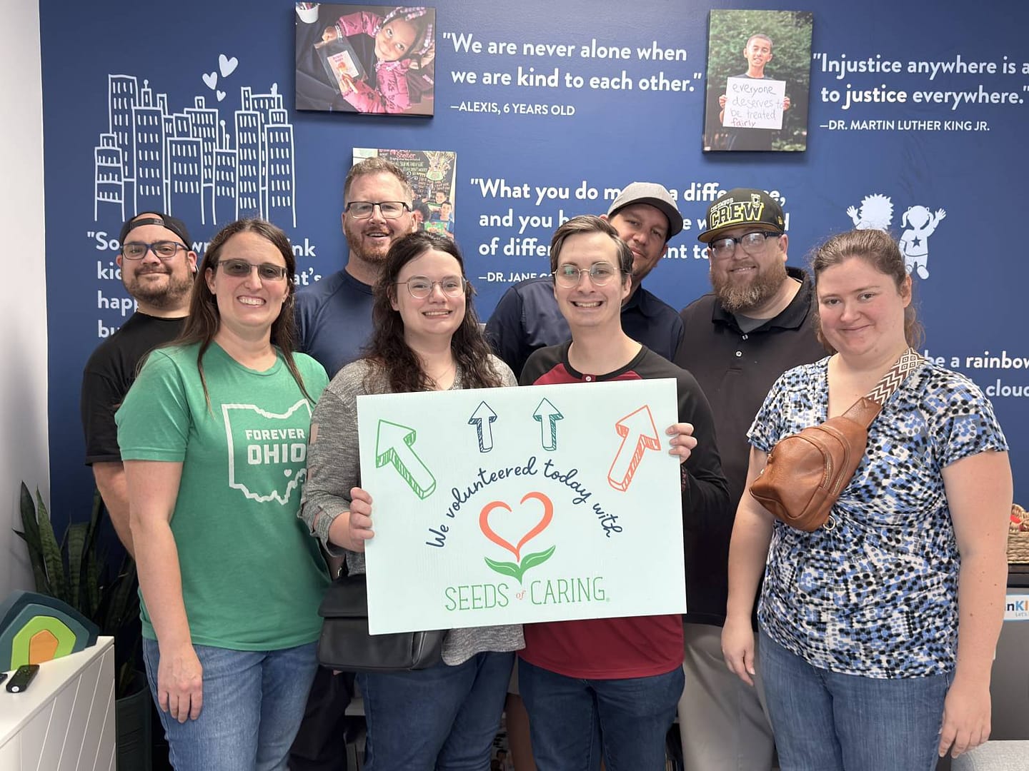Robintek group picture after volunteering with Seeds of Caring