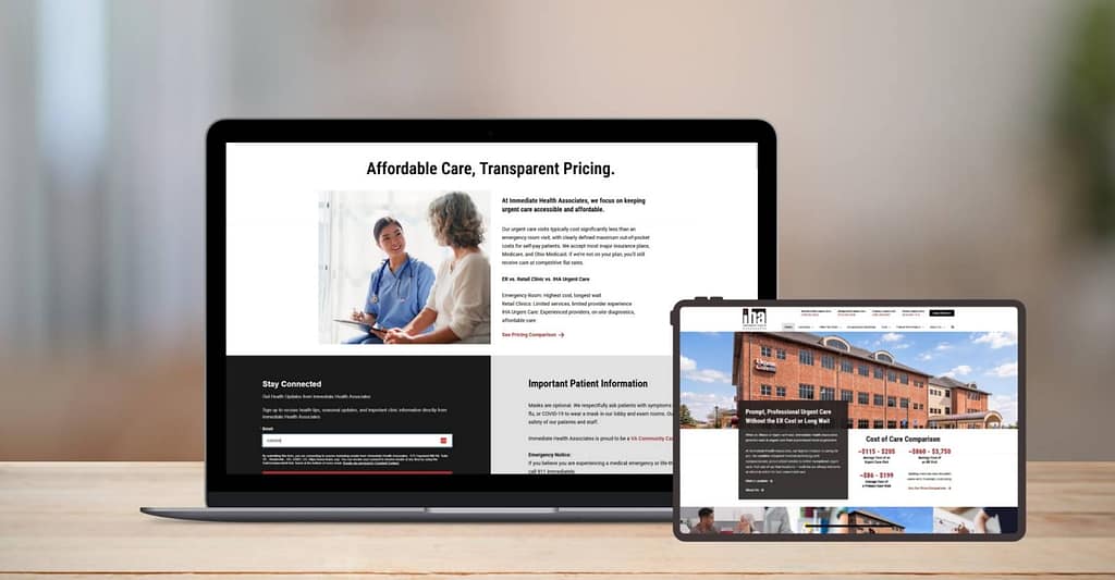 IHA website design by Robintek