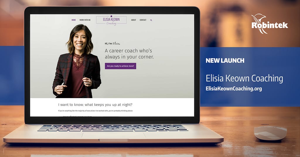 Elisia Keown Coaching New Website Design Launch