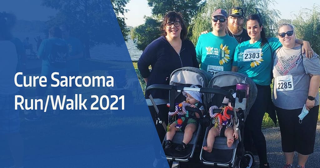 team photo for the cure sarcoma run/walk 2021