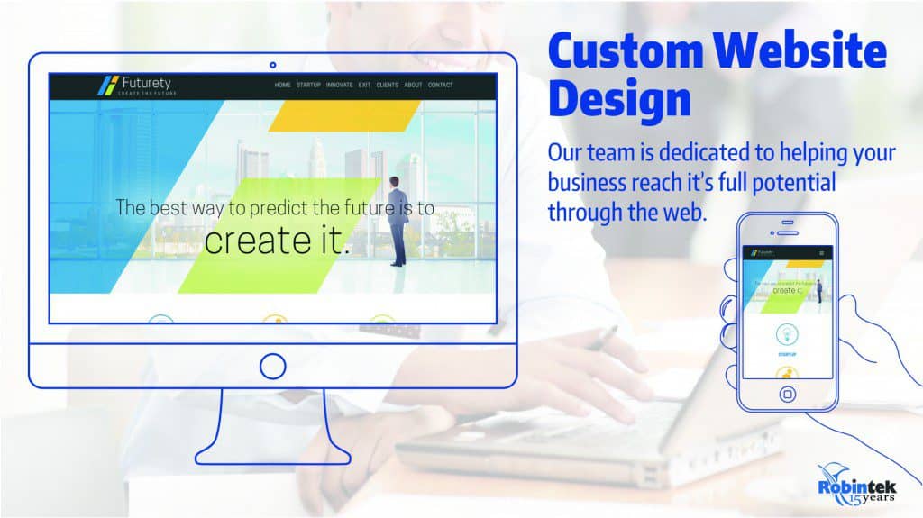 Robintek custom website Design