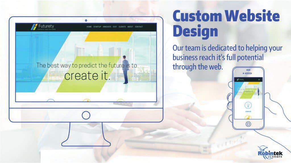 Robintek custom website Design