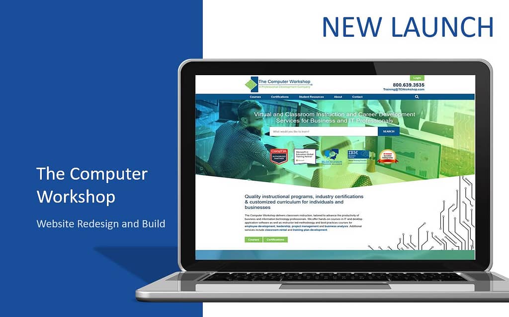 Custom content management, the computer workshop, laptop, technology