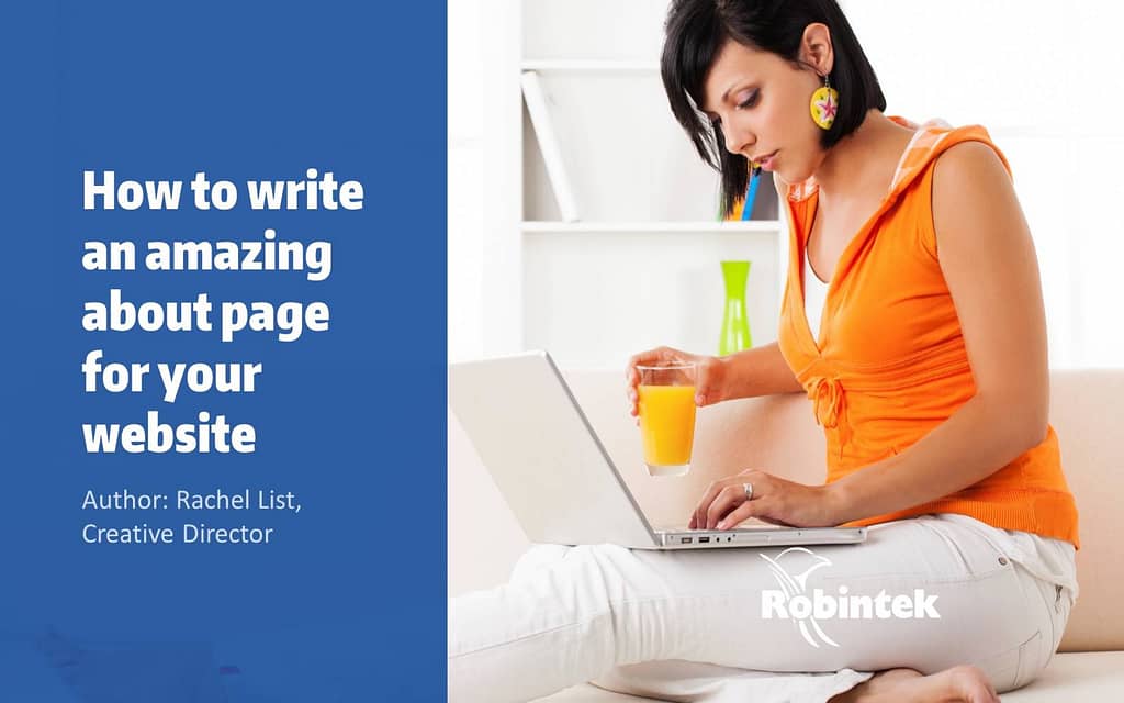 how to write an amazing about page