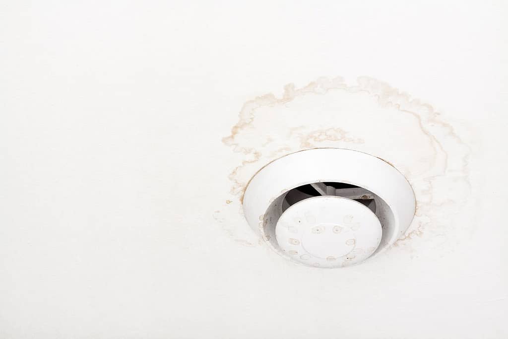 bathroom exhaust fan and ceiling stain can go hand in hand