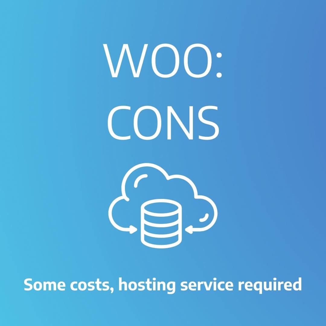 WooCommerce Cons
