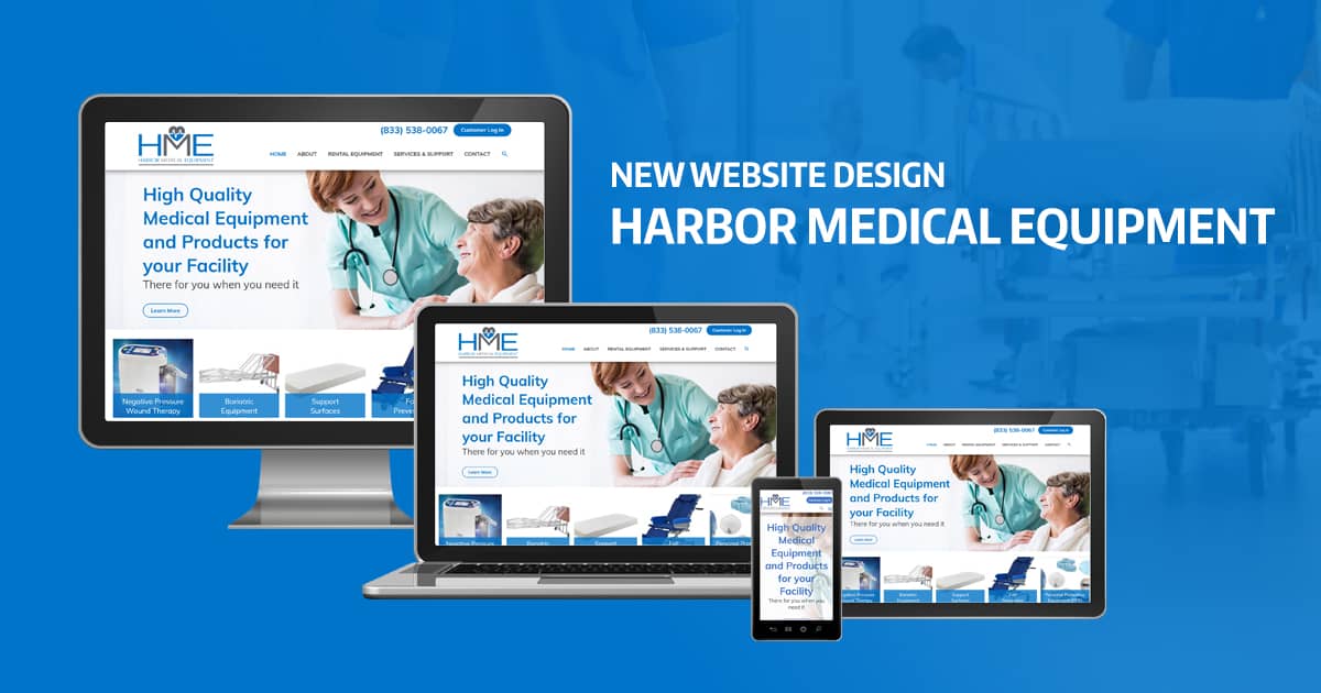 Website Design for Harbor Medical Equipment by Robintek