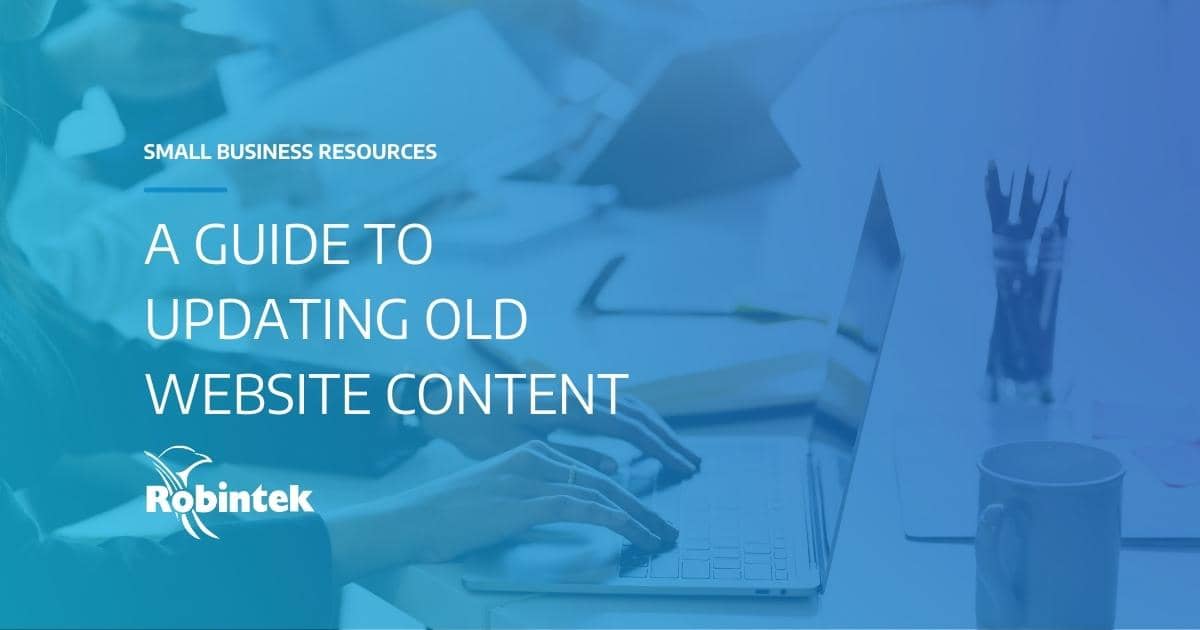 A guide to updating old website content blog header