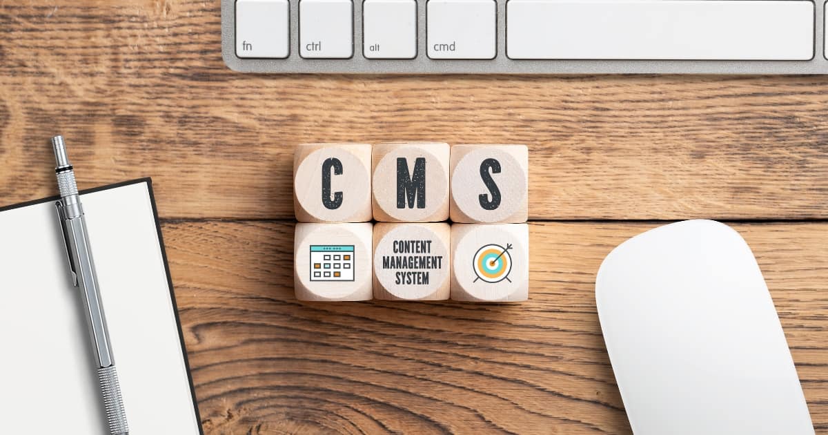 CMS letters on desk