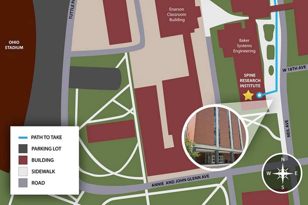 OSU SRI Campus Directions Map