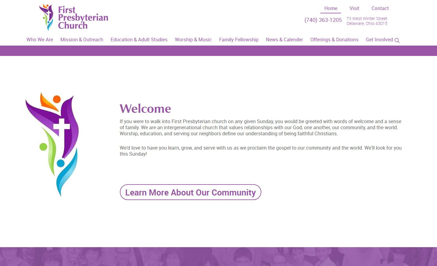 First Presbyterian Church Website Homepage