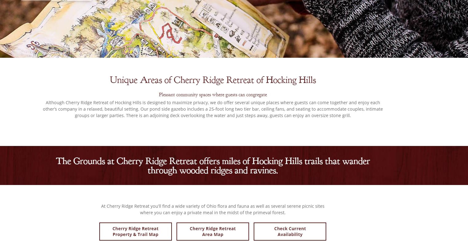 Cherry Ridge Retreat Website Redesign