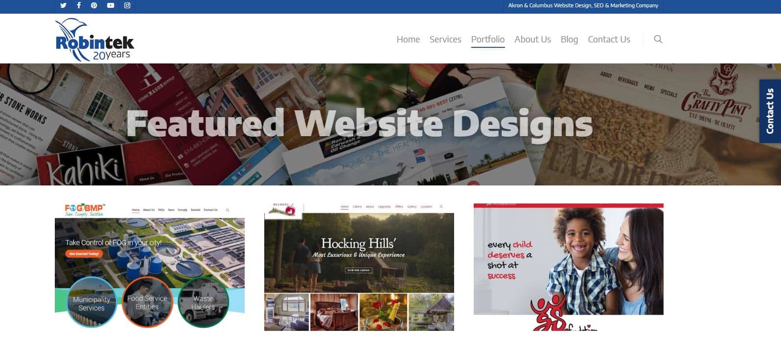 custom featured website designs