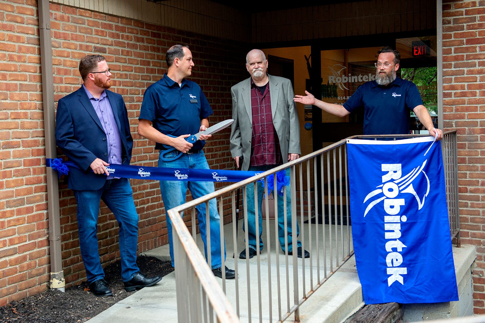 President of Robintek, Joe Jorgenson giving opening remarks at the Robintek Open House