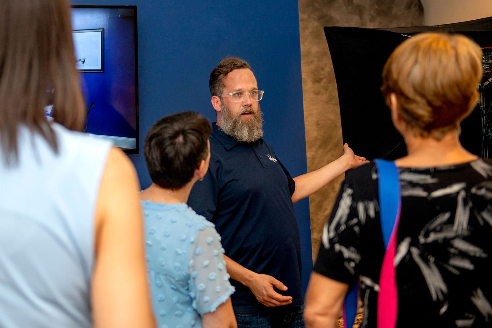 Robintek President, Joe Jorgenson, giving a tour of the newly renovated Robintek Office