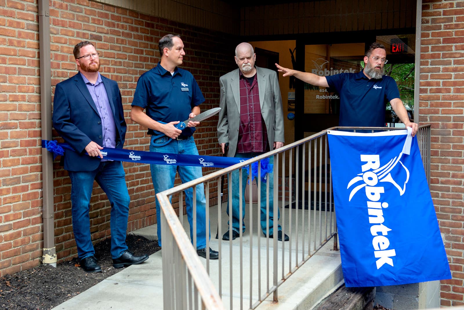 Robintek leadership during the Open House and 25th Anniversary Celebration