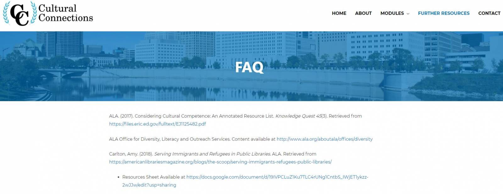 frequently asked questions page
