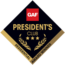 GAF Roofing Shingles Presidents Club 3 Stars