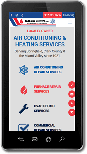 Hauck Bros. Mobile Website