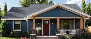 a one-story home with GAF timberline UHDZ roofing shingle