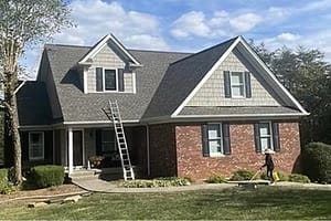 Image of a home that may or may not need a roof repair or roof replacement.