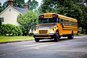 watch out for school buses like this in your neighborhood because it is back to school time