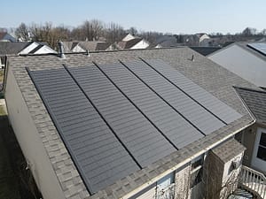 Residential Home Solar Shingles Installation