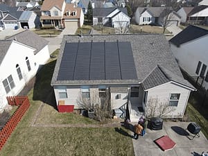 Residential Home Solar Shingles Installation