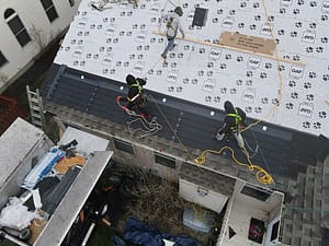Residential Home Solar Shingles Installation
