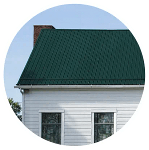 metal roofing on a home
