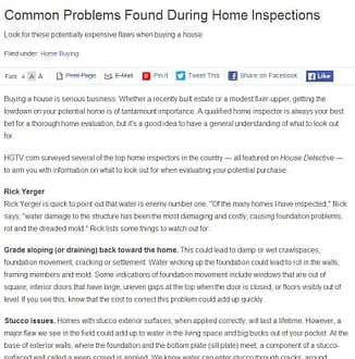 common problems found during homes inspections image