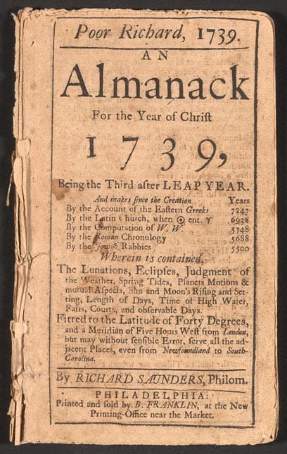 Poor Richard's Almanack Content Marketing