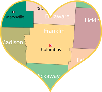 Columbus Franklin County Ohio Love