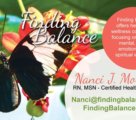 Finding Balance Business Card Design