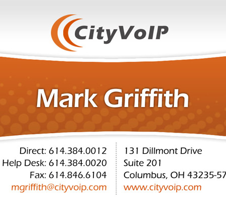 City VoIP Business Card Design