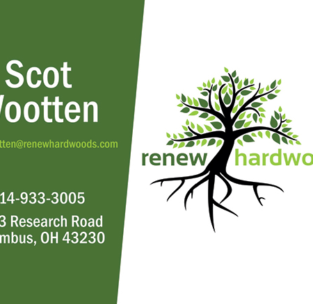 Renew Hardwoods Business Card Design