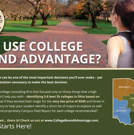 College Bound Advantage Print Marketing