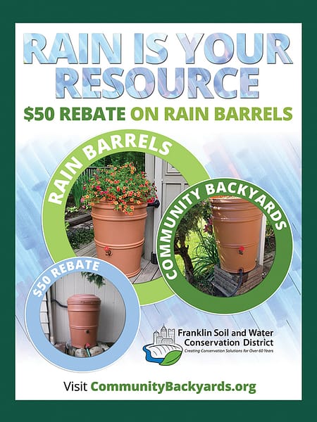 FSWCD rain resource rain barrels sign