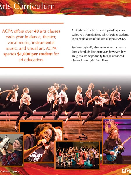 ACPA Arts Curriculum Flyer