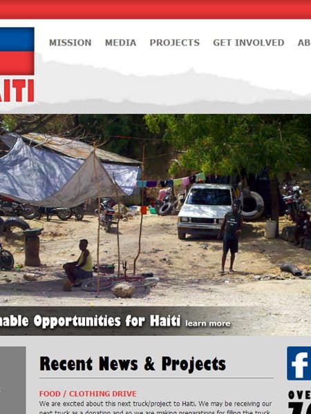 Life For Haiti - Charity & Fundraising Website
