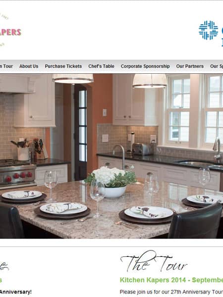 Kitchen Kapers - Charity & Fundraising Website