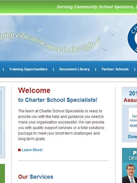 Charter School Specialists education website