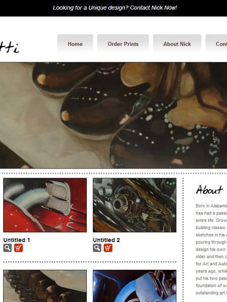 Car Art by Nick Simonetti artist portfolio website