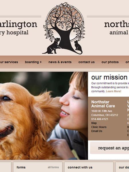 Columbus Vet Care - Business Website