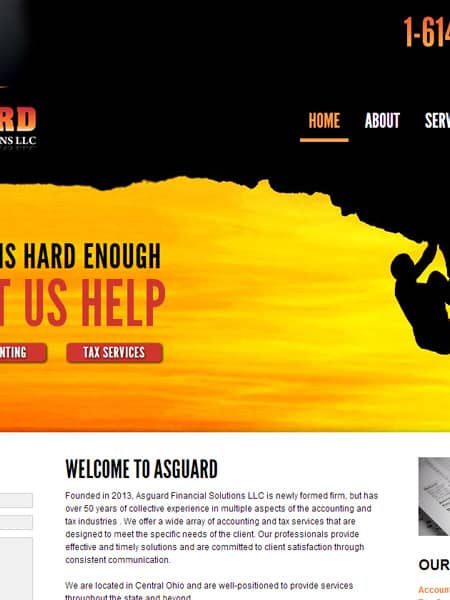Asguard Financial Solutions - Business Website